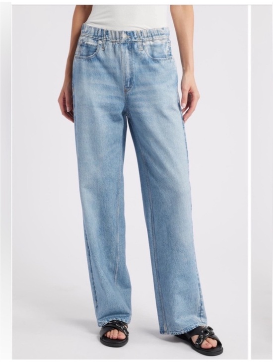 rag & bone Pants - Rag & Bone Miramar Wide Leg Cotton Terry Sweatpant Jeans